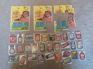 Vintage 1974 Series 8 Wacky Packages Puzzle Checklist Brown Back Cards Complete