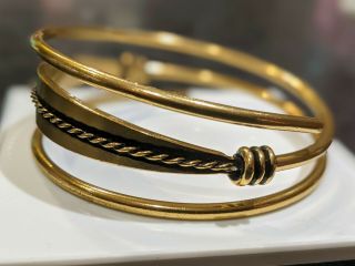 Vintage Finland Kalevala Koru Bronze Bangle Bracelet Scandinavian Jewellery