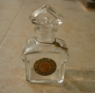 Vintage Guerlain Paris Perfume Bottle.  L 