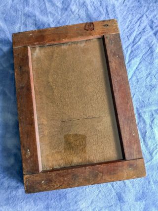 Vintage Anthony Wooden Contact Printing Frame For 4 3/4 " X 7 3/4 " Negative