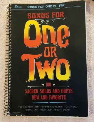 Songs For One Or Two Vintage Sheet Music Religious Solos And Duet Euc