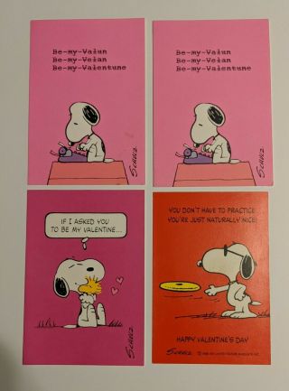 Vintage Snoopy Valentine Cards - Hallmark & Ambassador Cards