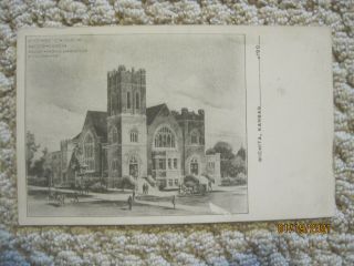 Circa 1905 Vintage Wichita Ks First Baptist Church,  Badgley Nicklas Architects,