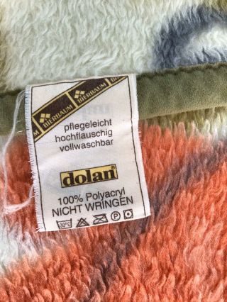 Vintage Dolan Acrylic Throw Full Size Blanket 75X57 Colorful 3