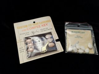 Vintage Comfee Key For Clip On Earring Adjusting Pads In Package
