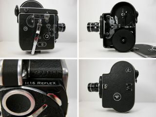 BOLEX REX Reflex 16mm MOVIE CAMERA With C - Mount Lens & Instructions 2