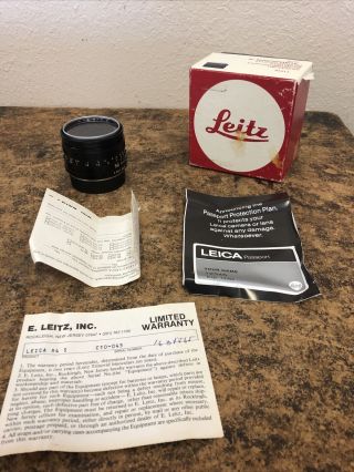 Leitz Summicron - R 1:2/50 Lens