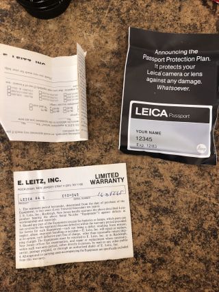 Leitz Summicron - R 1:2/50 Lens 2
