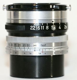Rare 1957 Leica 35mm W - Nikkor C 3.  5cm F/1.  8 Nippon Kogaku Ltm M39 Screwmount