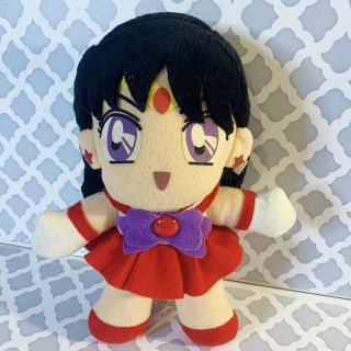 Irwin Vintage Sailor Moon Plush Adventure Doll Sailor Mars 7”
