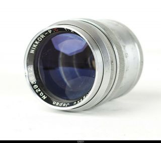 Nikon Nippon Kogaku Nikkor P C 8.  5cm 85mm f/2 Lens for Leica LTM M39 L39 2