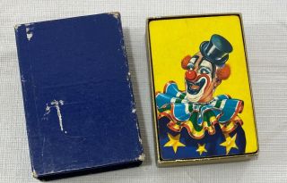 Vintage Clown With Top Hat Playing Cards