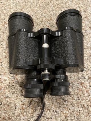 Vintage Tasco Field View Binoculars 7 X 50 Model 306 With Strap And Lens Covers