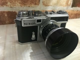 [near Mint] Nikon Sp Rangefinder Camera W/ Nikkor S 50mm F/1.  4 From Japan 429