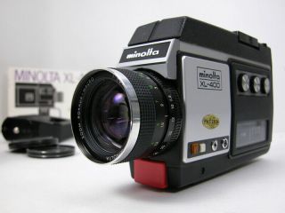 & Minolta 8 Movie Camera W/rare Time Lapse Feature