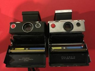 Two Polaroid Sx - 70 Cameras (parts Only, )