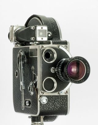 1939 Bolex H16 16mm Vintage Movie Camera & Zeiss Tevidon 10mm F/2 Lens