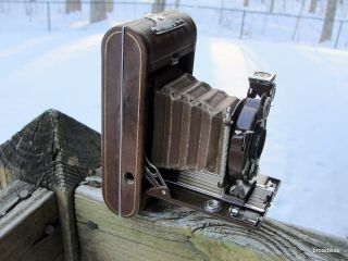 Vest Pocket Kodak Series Iii Camera W/ Case Brown Bellows
