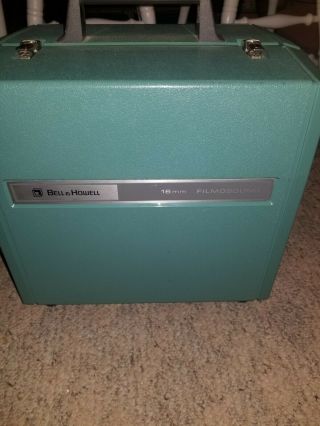 Bell & Howell Filmosound 1585 16mm Film Projector Powers On Case