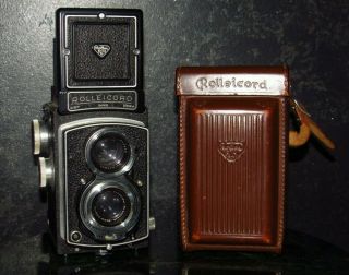 Vintage Rolleicord Iv 1953 - 54 Tlr Camera Germany With Case Sn 1347433
