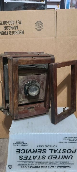 Eastman View No 2 Camera Wood Case Autex - Eastman Kodak Rochester Ny