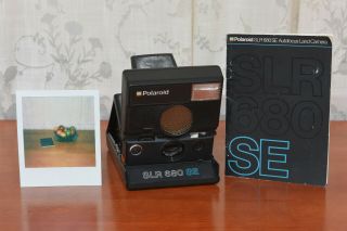 Vintage Polaroid Slr 680 Se Autofocus Land Camera Tested/flash -