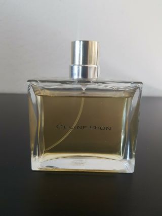 Celine Dion Perfume Bottle 3.  4oz 100ml Eau De Toilette Natural Spray Almost Full