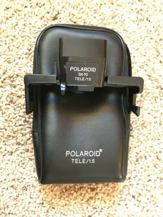 Vintage Polaroid Sx - 70 1.  5 Tele Lens W/ Case 119a Telephoto Lens