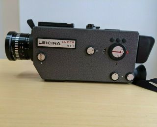 Vintage Leica Leicina Wetzlar Rt1 8mm Motion Picture Camera F/1.  9 8 - 64mm