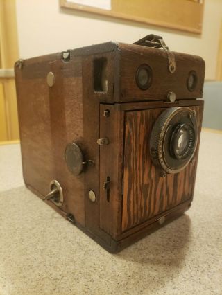 Kodak 3b Quick Focus Model C Camera - Extremely Rare In Exposed Wood 1890 - 1903