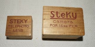 Vintage STEKY Model III Miniature Spy Camera w/2 Lenses,  Case & Storage Boxes 3