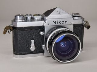 Ex,  Early Nikon F Slr 6446119 W/ Prism Finder And 2.  8cm F3.  5 - Ex,