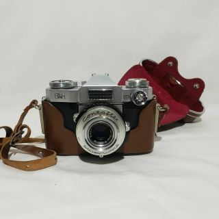 Vintage Zeiss Ikon Contaflex 35mm Camera Made In Germany 50mm Tessar Lens