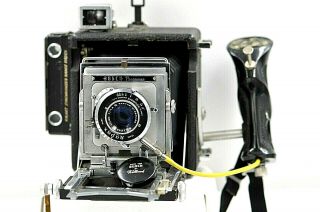 Busch Pressman Model 6x9 C Field Camera.  Top & Side Rfdr.  W/lens.  See Pix/notes