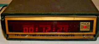 Vintage Pride Tf - 1000 Digital Clock 6 - Digit Frequency Counter Parts/repair Only