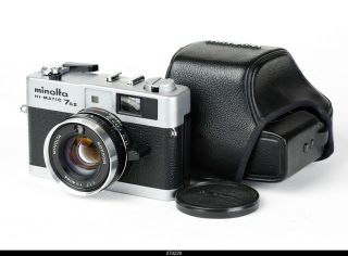 Camera Minolta Hi - Matic 7s Ii Rangefinder Lens Rokkor 1.  7/40mm -