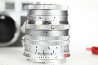 Leica M3 Double Stroke rangefinder camera & Leitz 50mm/f1:1.  5 Summarit lens 4