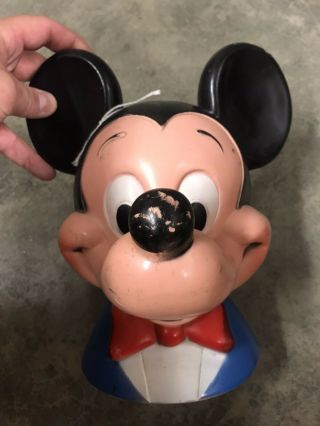 Vintage Mickey Mouse Head Bank 1971