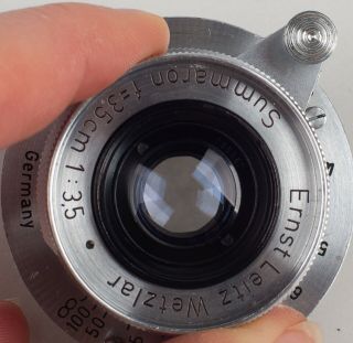 Leica Leitz Wetzlar Summaron 35mm F3.  5 Vintage Lens w/ Caps 4