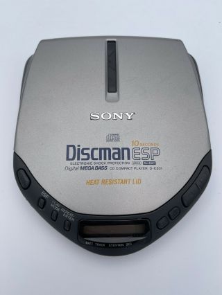 Sony Discman D - E301 Mega Bass Esp Personal Portable Cd Player Vintage 1997.  A6