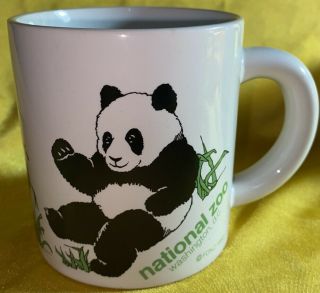 National Zoo Pandas Coffee Cup Tea Mug Small Vintage 1982 Washington,  Dc Fonz