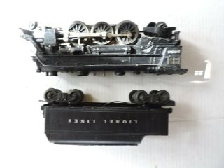 Vintage Lionel Trains O 27 Steam Engine & Tender 1666 Lionel Lines Run 