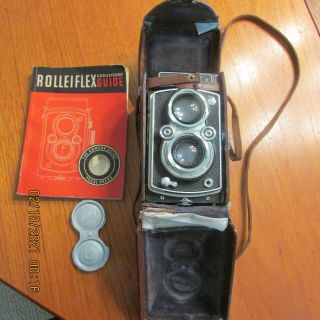 Rolleiflex Compur Rapid Camera,  Schneider Kreuznach Xenar 75mm F/3.  5 Lens