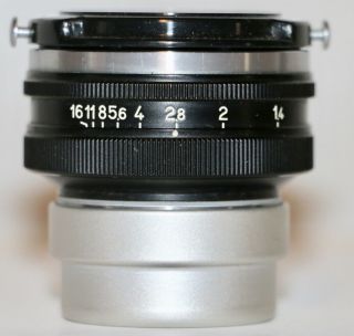 Nikon Rangefinder Black Nikkor S C 5cm F/1.  4 & Caps Japan