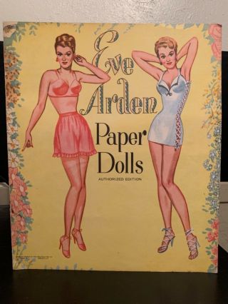 Vintage 1953 Eve Arden Paper Dolls (saalfield) Un - Cut