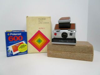 Vintage Polaroid Sx - 70 Land Camera Pre - Owned Alpha 1 W/box & Film