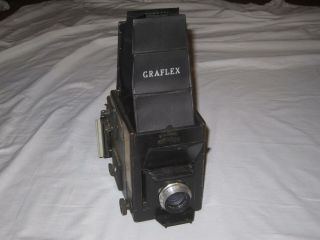 Vintage Graflex B Camera Kodak F 4:45 127 Mm & 120 Film Holder