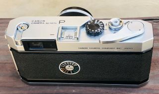 Canon P Rangefinder Camera with 50mm f1.  8 Lens Very 4