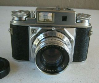 Vintage Voigtlander Prominent II Camera 35mm with Ultron 50mm 1:2 Lens NM CA11 2