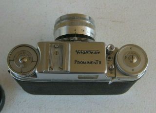 Vintage Voigtlander Prominent II Camera 35mm with Ultron 50mm 1:2 Lens NM CA11 4